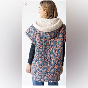 Natural Life Sherpa hooded vest